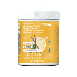Bột Protein Thực Vật Hữu Cơ Vị Vani, Organic Nutritional Protein Shake Powder, Vanilla, 8.9 oz (252g) - NATURE ZEN